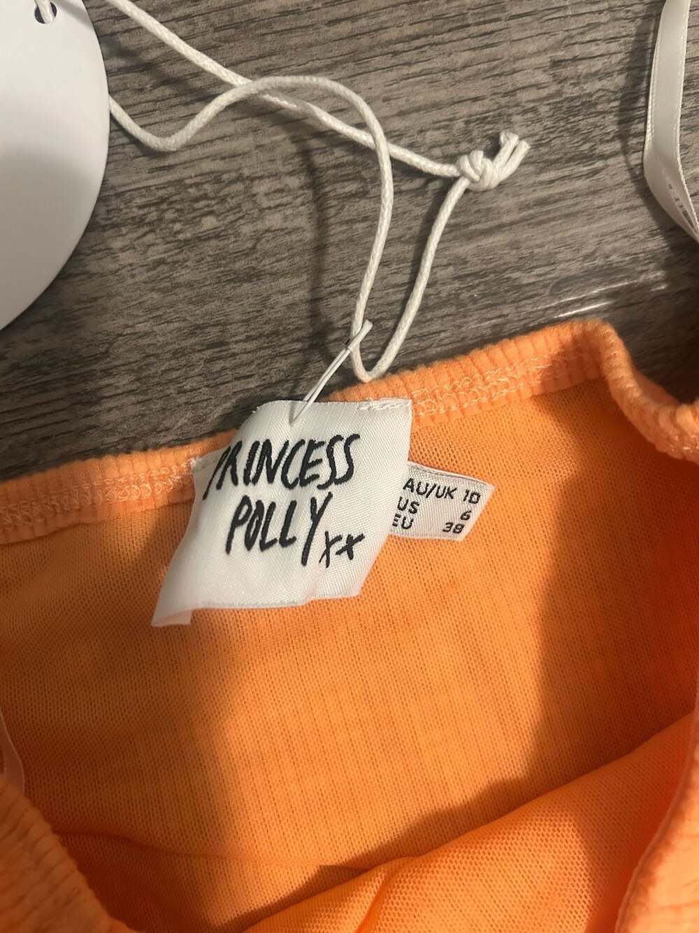 Princess Polly Oscar Midi Dress Orange Size US 6 - Picture 3 of 6